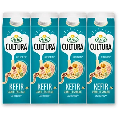 Arla Cultura kefir vanillesmaak 4-pack