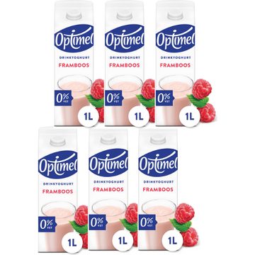 Optimel Drinkyoghurt framboos 6-pack