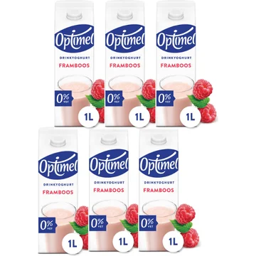 Optimel Drinkyoghurt framboos 6-pack