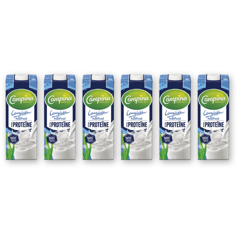 Campina Langlekker halfvol extra proteine 6-pack