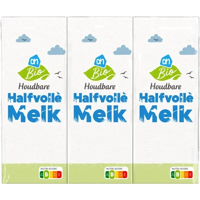 AH Biologisch Houdbare halfvolle melk 3-pack