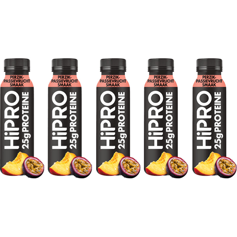 HiPRO Protein drink perzik passievrucht 5-pack