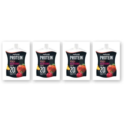 Melkunie Protein peach raspberry yoghurt 4-pack