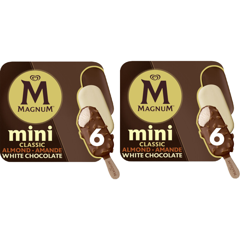 Magnum Mini Classic Almond White 2-pack