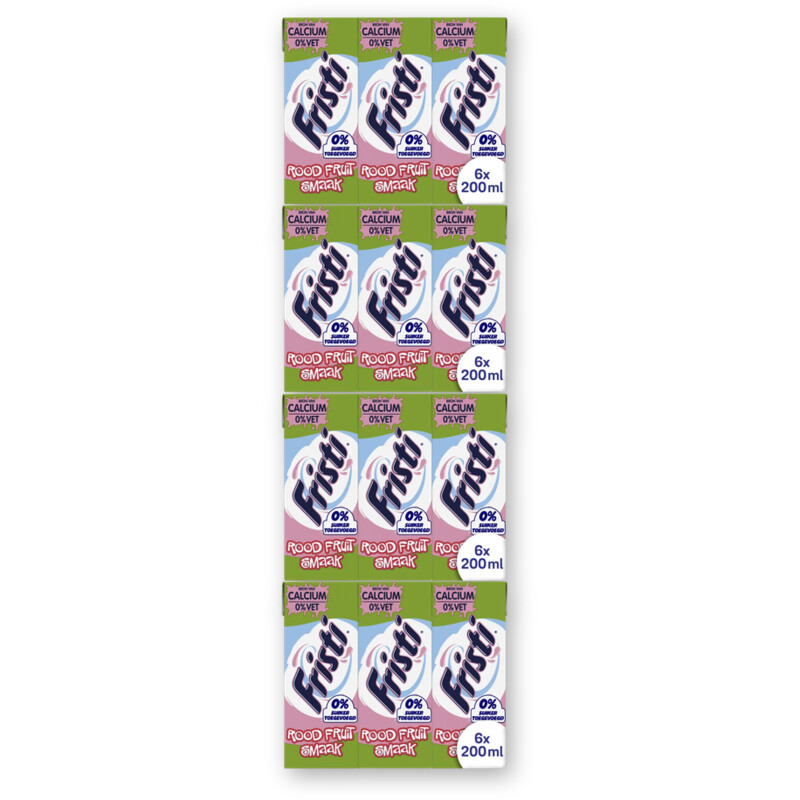Fristi Rood fruit 0% suiker 6x 4-pack