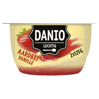 Danio Luchtige kwark aardbei vanille