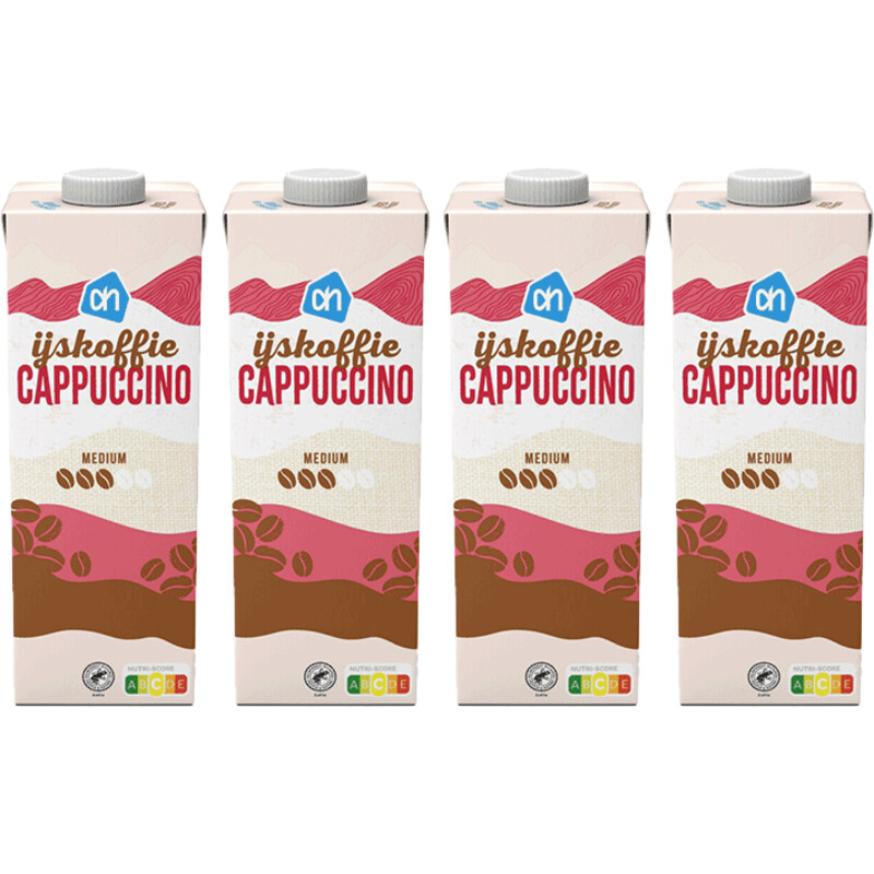 AH IJskoffie cappuccino 4-pack