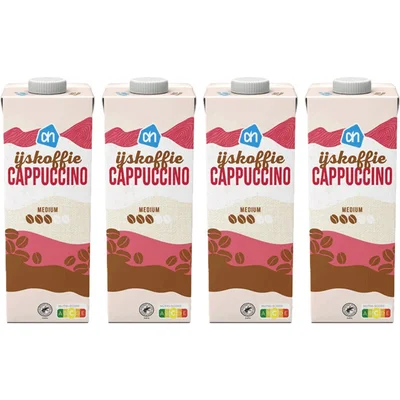 AH IJskoffie cappuccino 4-pack