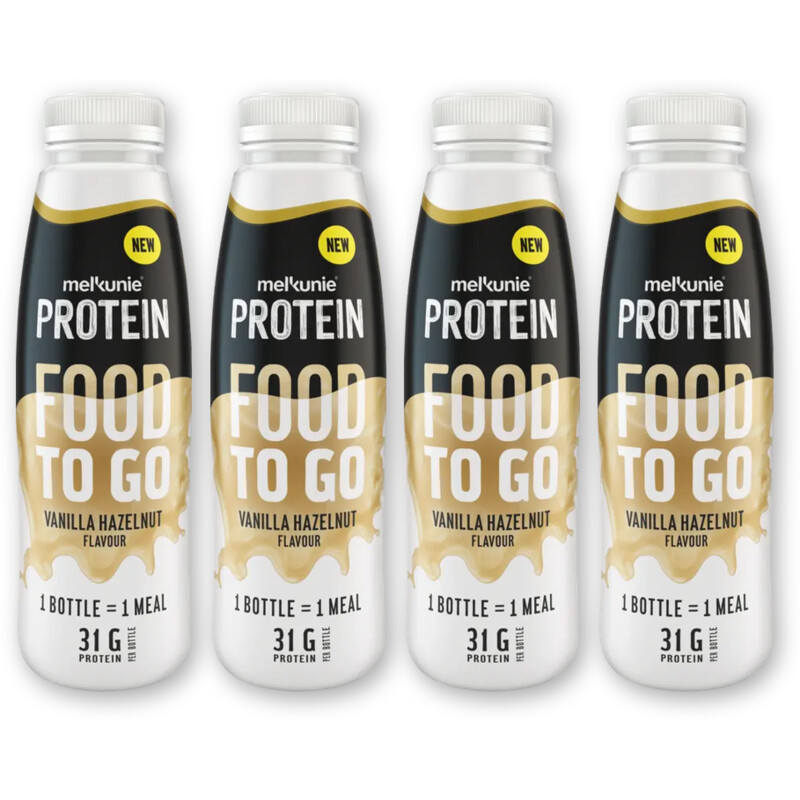 Melkunie Protein food to go vanil hazelnut 4-pack