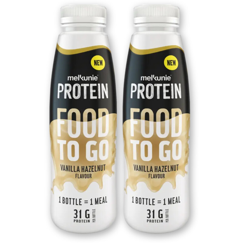 Melkunie Protein food to go vanil hazelnut 2-pack