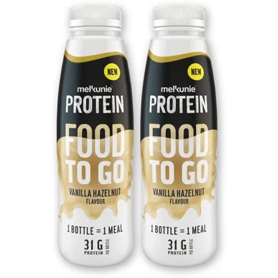 Melkunie Protein food to go vanil hazelnut 2-pack