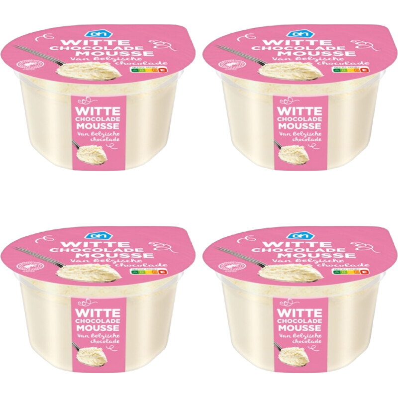AH Witte chocolade mousse 4-pack