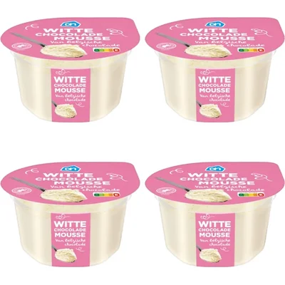AH Witte chocolade mousse 4-pack