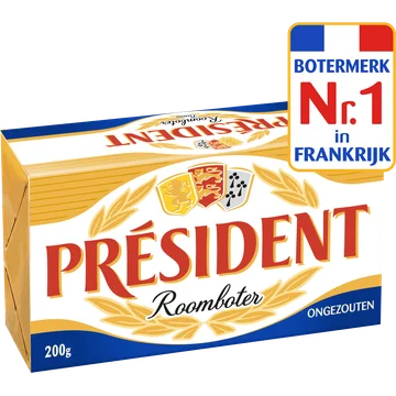 Président Roomboter ongezouten