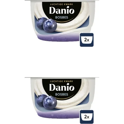 Danio Luchtige kwark bosbes 2-pack