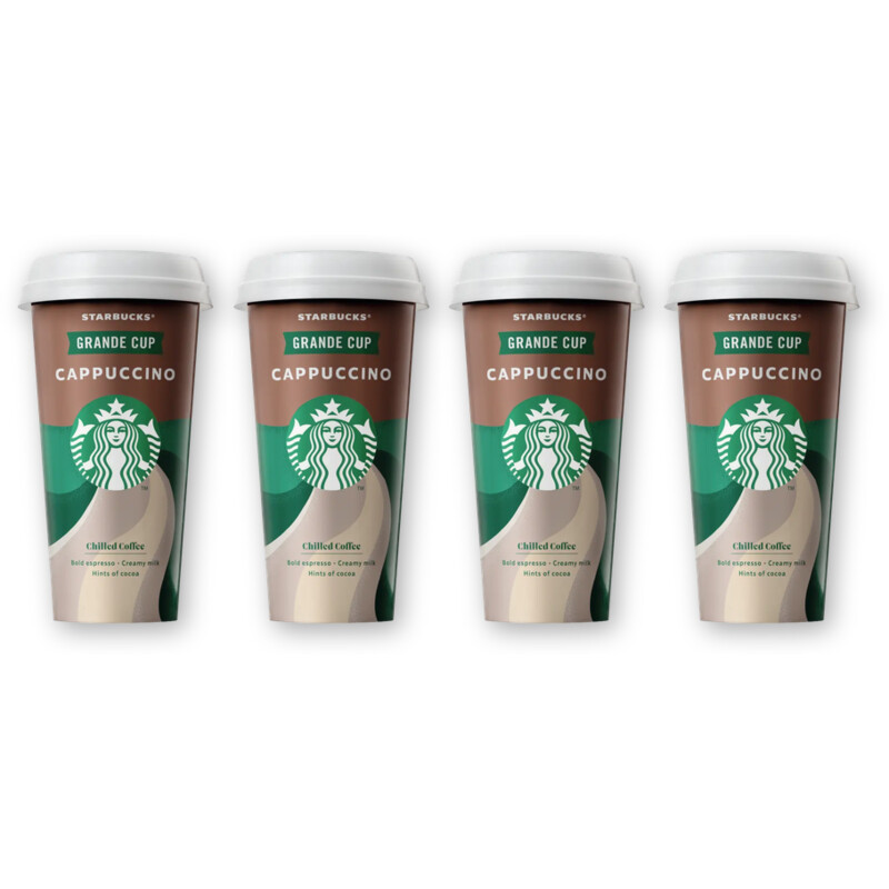 Starbucks Cappuccino grande cup ijskoffie 4-pack