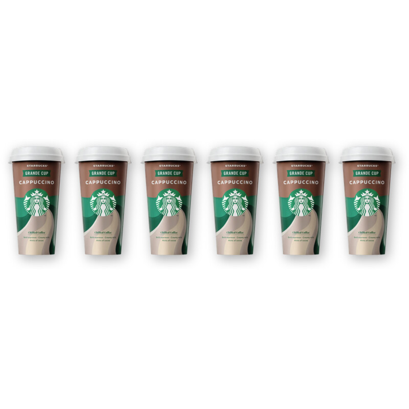 Starbucks Cappuccino grande cup ijskoffie 6-pack