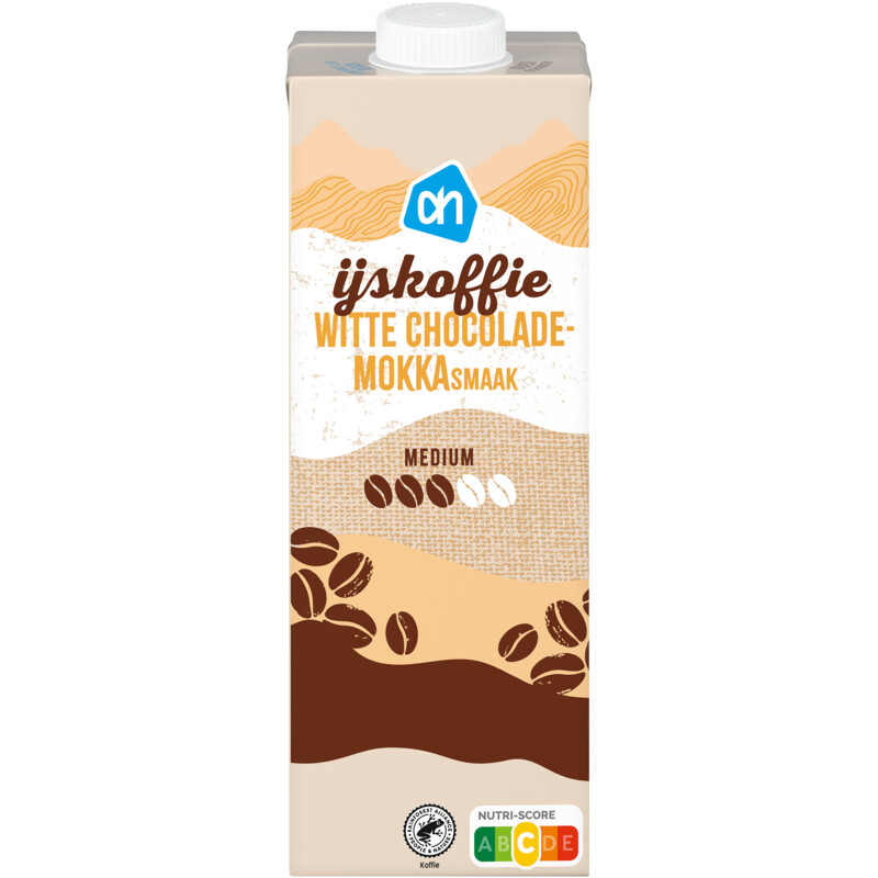 AH IJskoffie witte chocolade mokka smaak