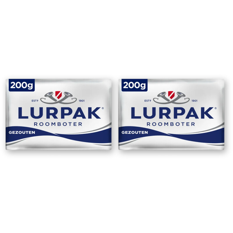 Lurpak Roomboter gezouten 2-pack
