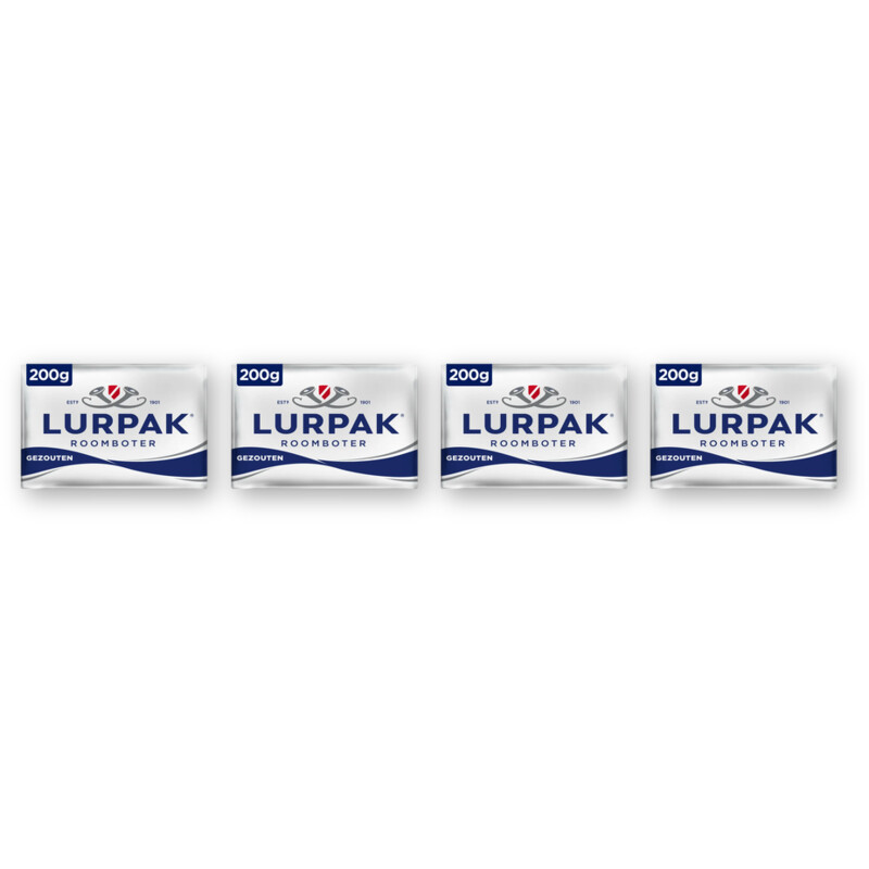 Lurpak Roomboter gezouten 4-pack
