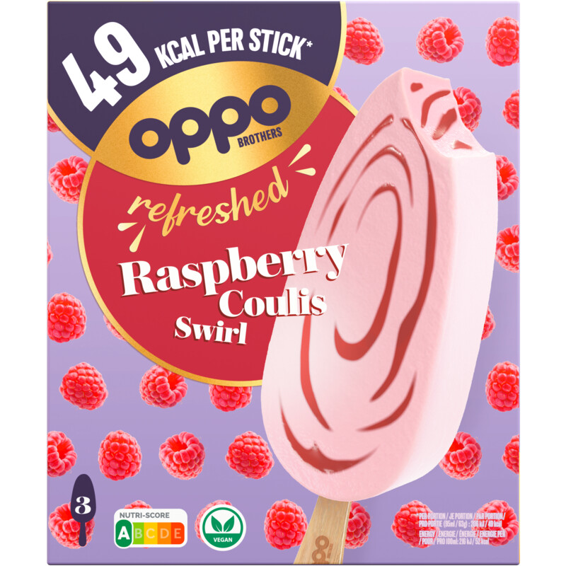 Oppo Brothers Refreshed raspberry coulis swirl