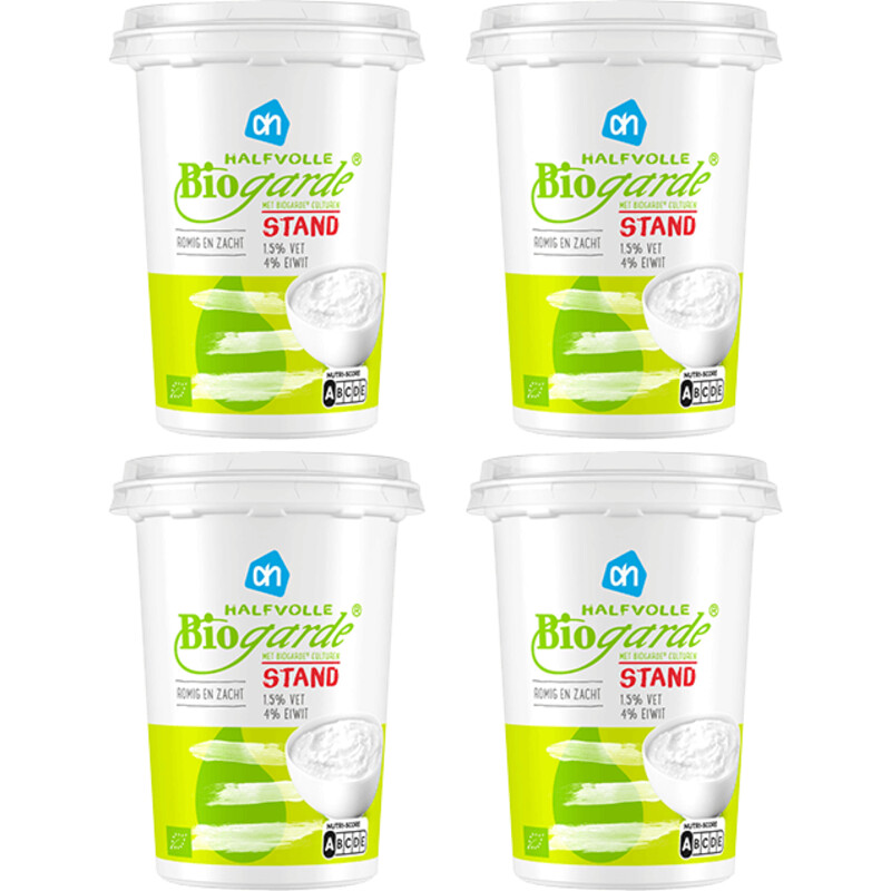 AH Halfvolle biogarde stand 4-pack
