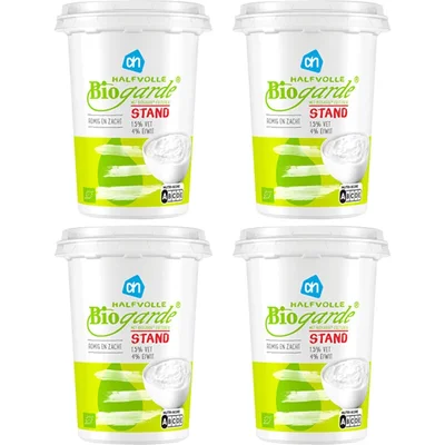 AH Halfvolle biogarde stand 4-pack
