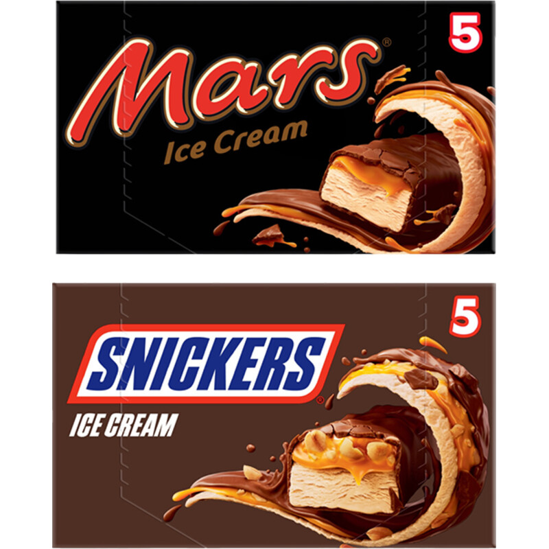 Mars & Snickers Chocolade ijsjes pakket