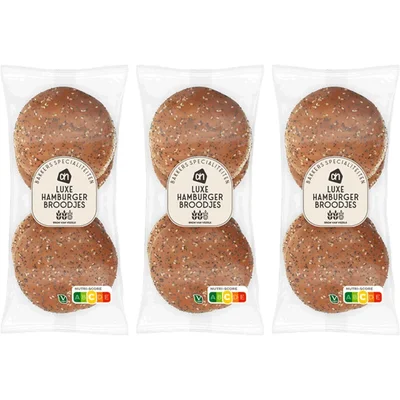 AH Luxe hamburger broodjes 3-pack
