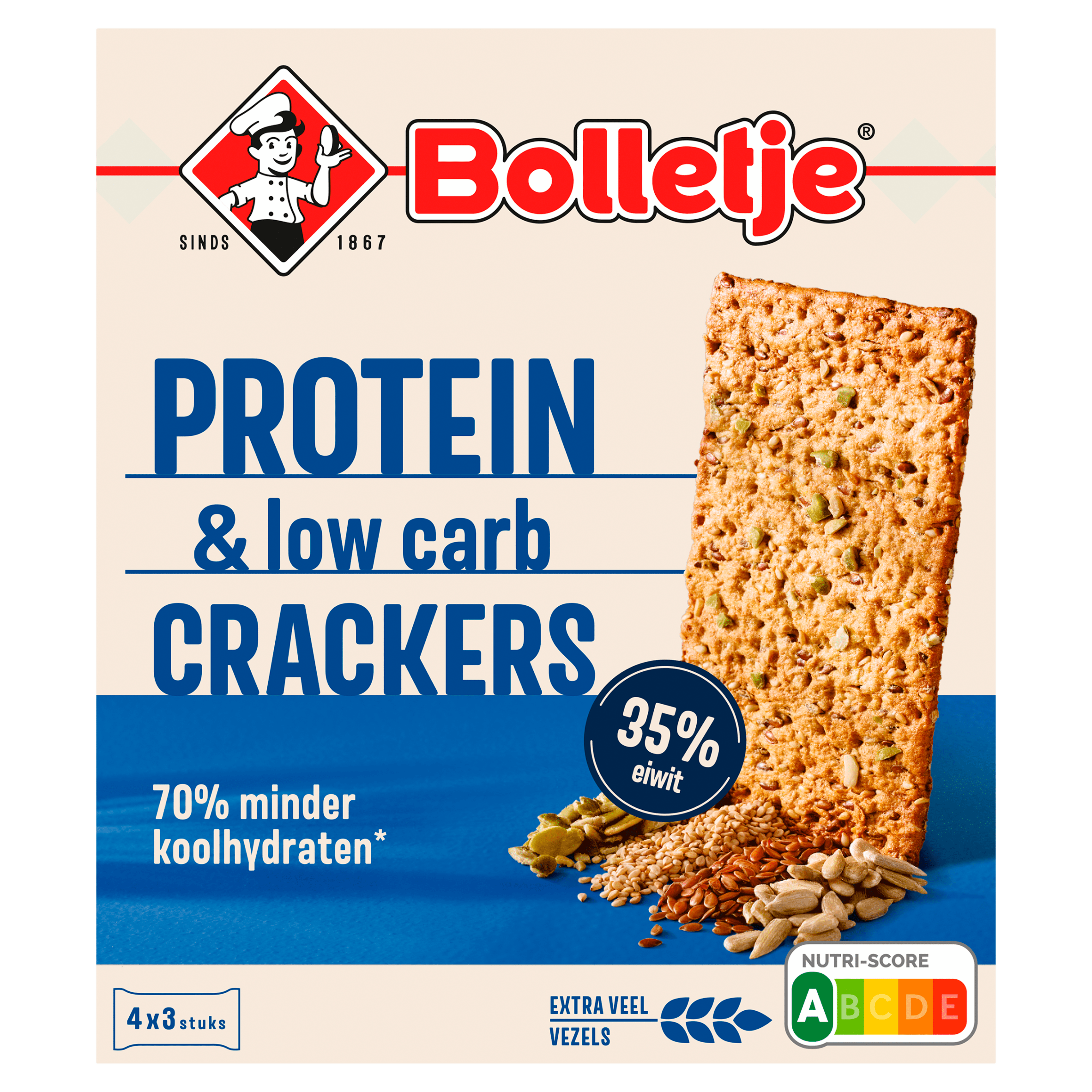 Bolletje Crackers protein low carb