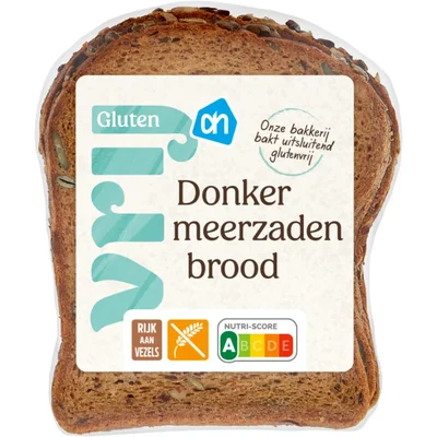 AH Glutenvrij Brood donker meerzaden half