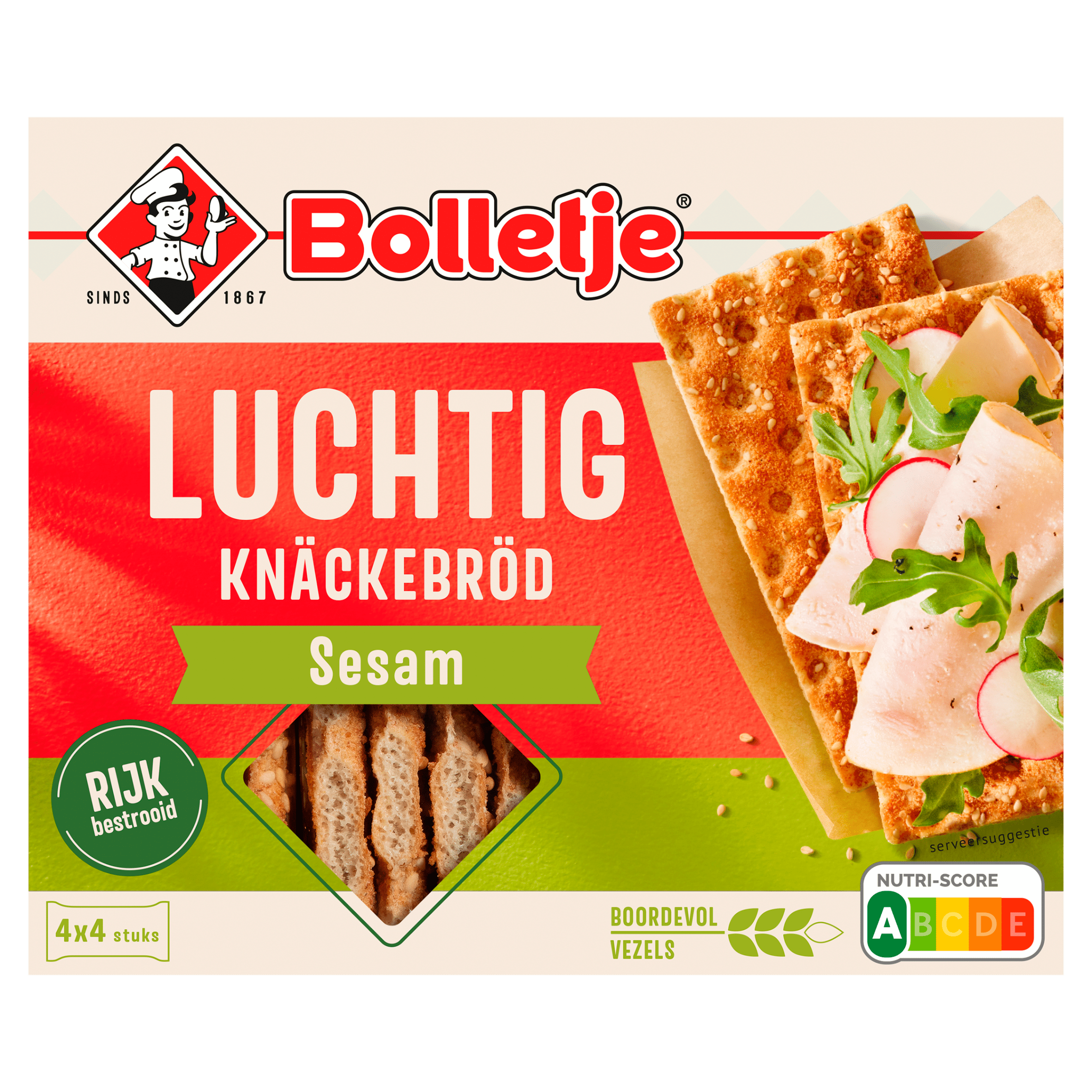 Bolletje Luchtig knäckebröd sesam