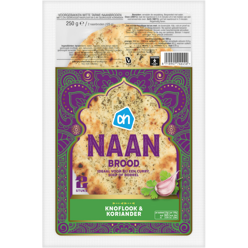 AH Naanbrood knoflook koriander