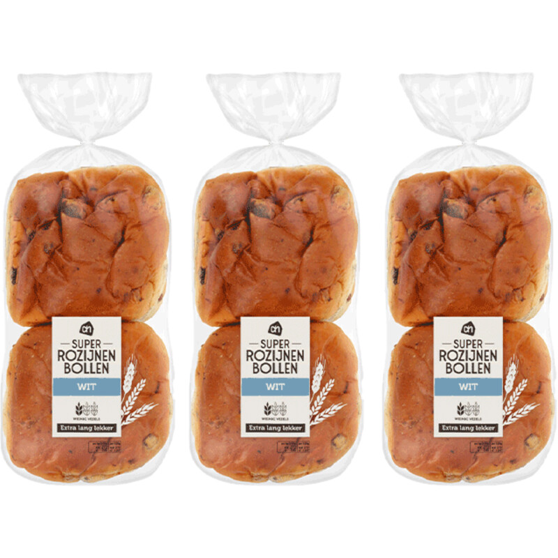 AH ELL super rozijnenbollen 3-pack