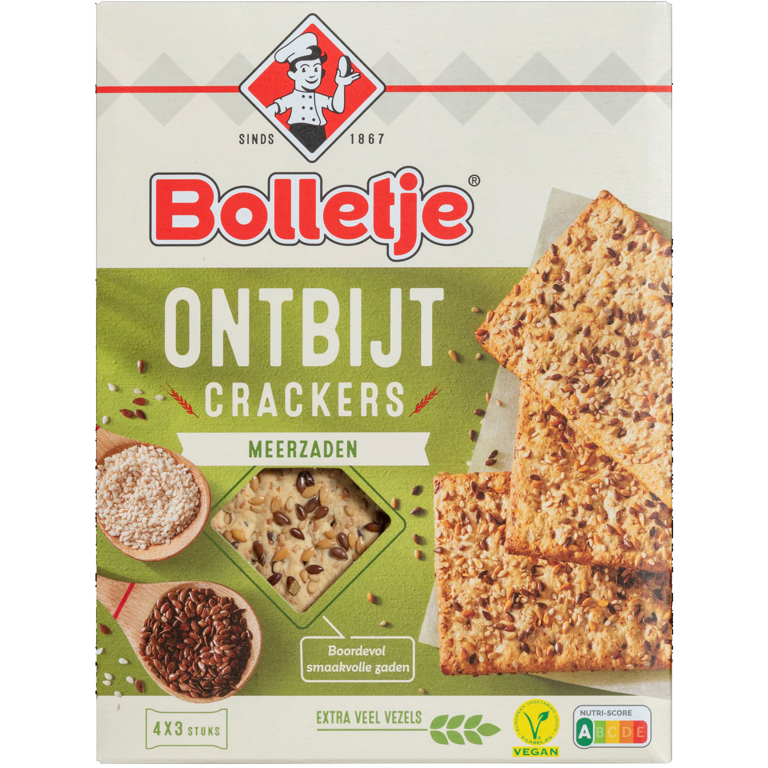 Bolletje Ontbijtcrackers Meerzaden
