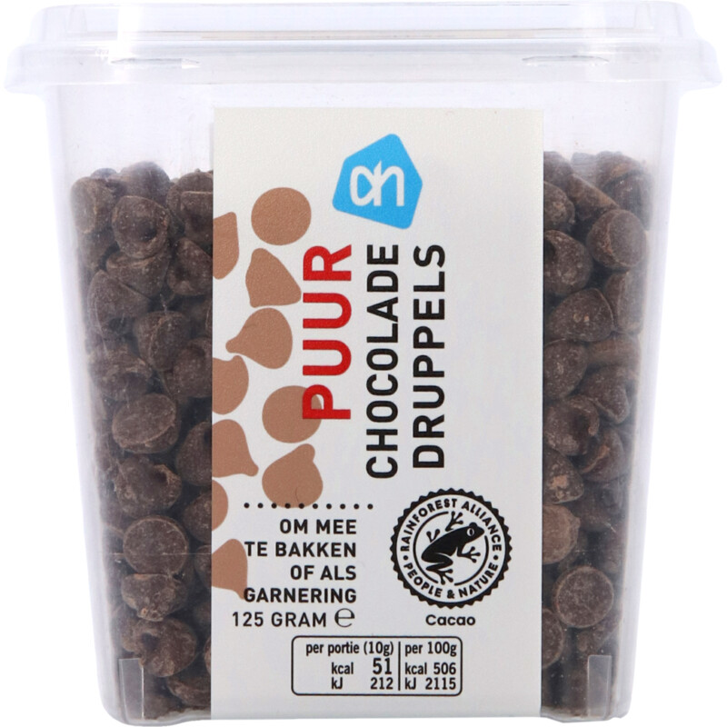 AH Puur chocolade druppels