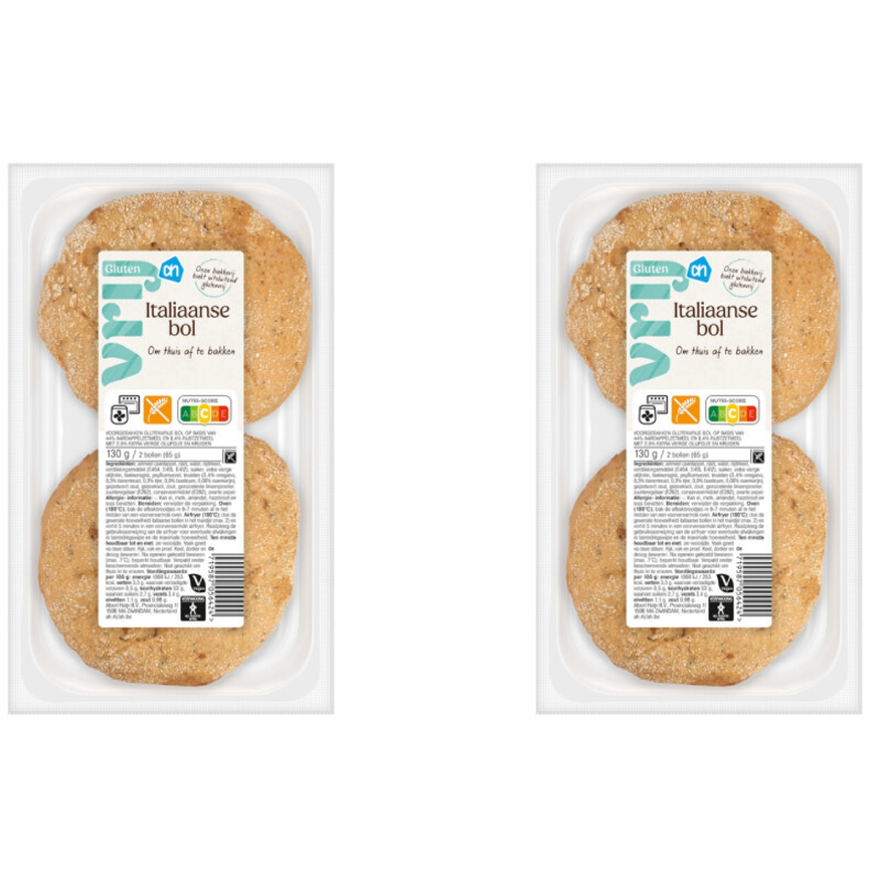 AH Glutenvrij Italiaanse bol 2-pack