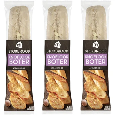 AH Stokbrood knoflookboter 3-pack
