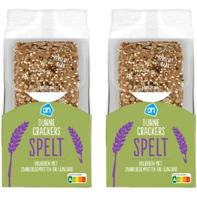 AH Dunne crackers spelt 2-pack