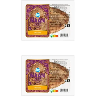 AH Mini naan brood volkoren 2-pack