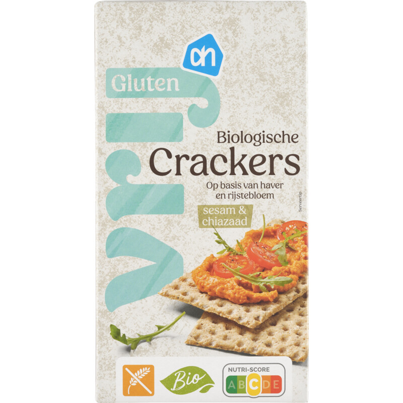 AH Glutenvrij Biologisch crackers sesam & chiazaad