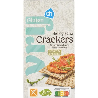AH Glutenvrij Biologisch crackers sesam & chiazaad
