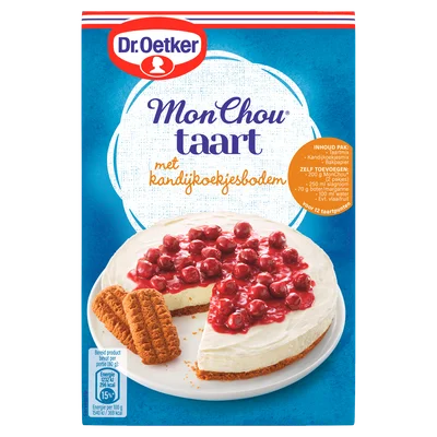 Dr. Oetker Monchou taart kandijkoekjesbodem bakmix