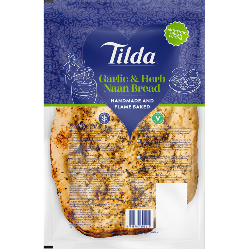 Tilda Naanbrood knoflook koriander