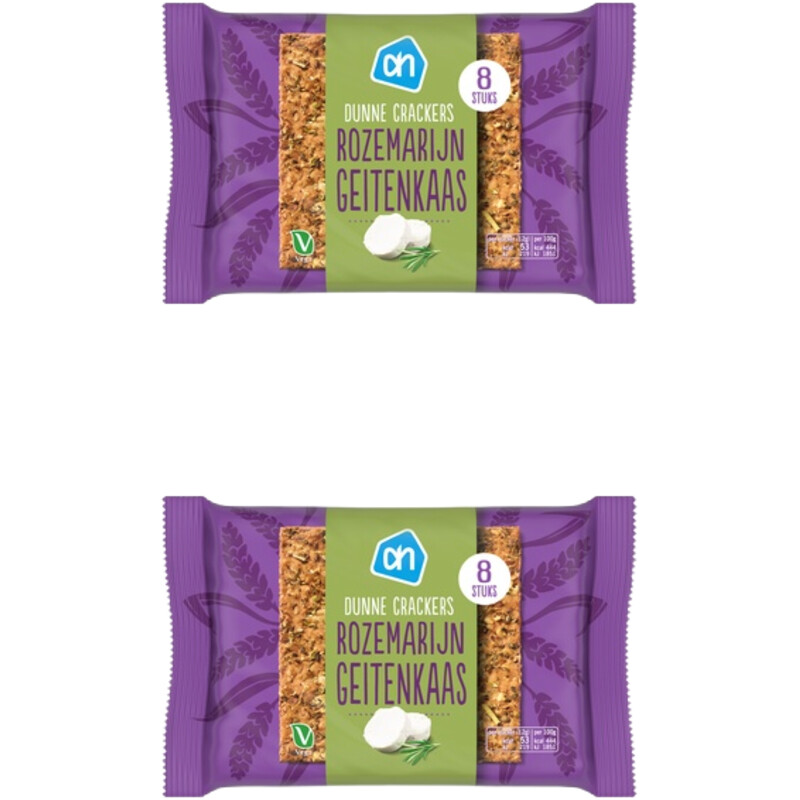 AH crackers rozemarijn geitenkaas 2-pack