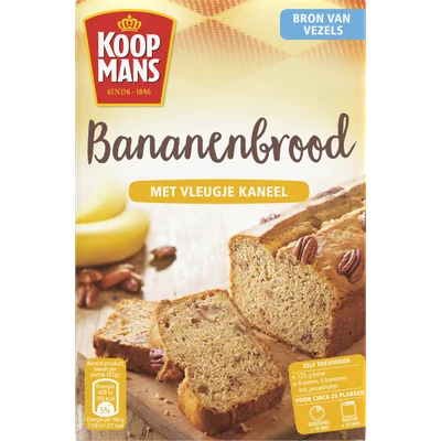 Koopmans Bananenbrood met vleugje kaneel
