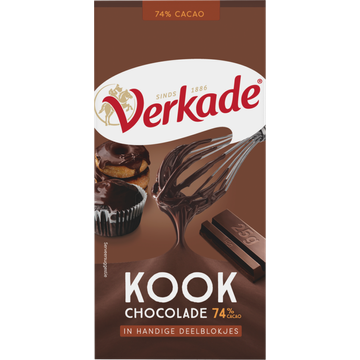 Verkade Kookchocolade 74% cacao