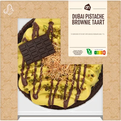 AH Dubai pistache brownie taart