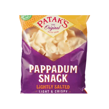 Patak's Pappadum snack lightly salted