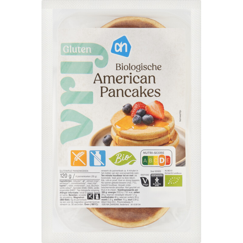 AH Glutenvrij Biologisch American pancakes